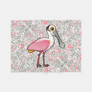Birdorable Roseate Spoonbill Fleecefilt