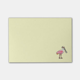 Birdorable Roseate Spoonbill Post-it Block