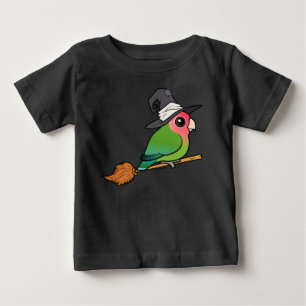 Birdorable Rosenkindad dvärgparakit Halloween-häxa T Shirt