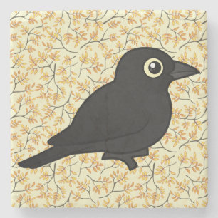 Birdorable rostig Blackbird Stenunderlägg