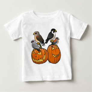 Birdorable rovfåglar på pumpor t-shirt