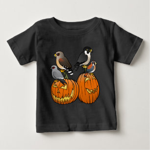 Birdorable rovfåglar på pumpor t-shirt