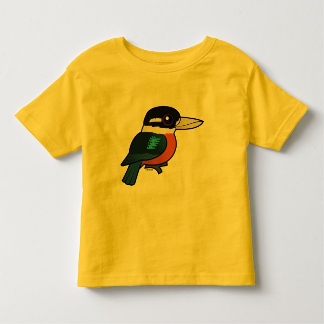 Birdorable Rufous-buktade Kookaburra T-shirt (Framsida)