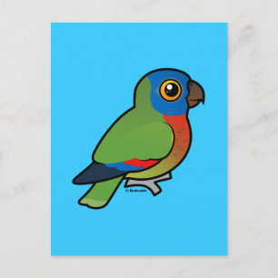 Birdorable Saint Lucia Parrot Vykort