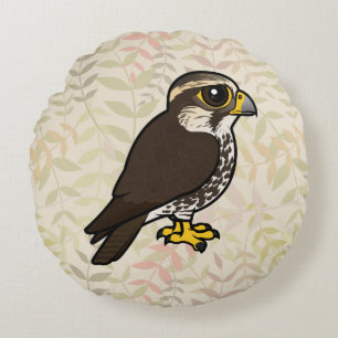 Birdorable Saker falk Rund Kudde