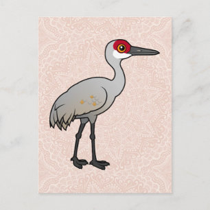 Birdorable Sandhill Crane Vykort