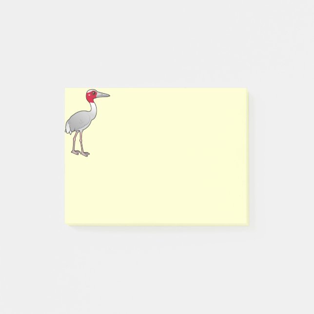 Birdorable Sarus kran Post-it Block (Framsida)
