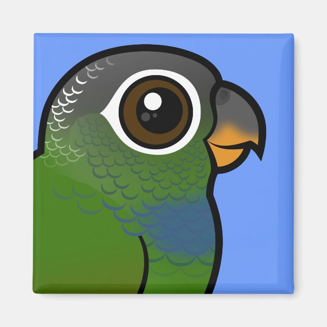 Birdorable Scaly-head Parrot Magnet (Framsidan)
