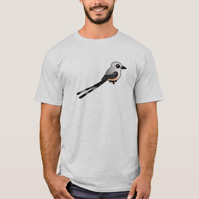 Birdorable Scissor-tailed Flychatcher Tee Shirt (Framsida)