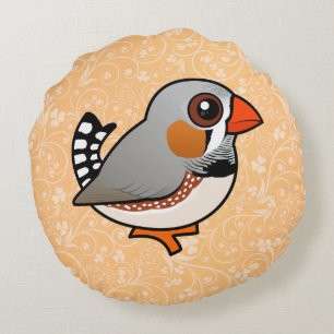Birdorable sebraFinch Rund Kudde