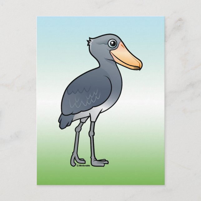 Birdorable Shoebill Vykort (Framsida)