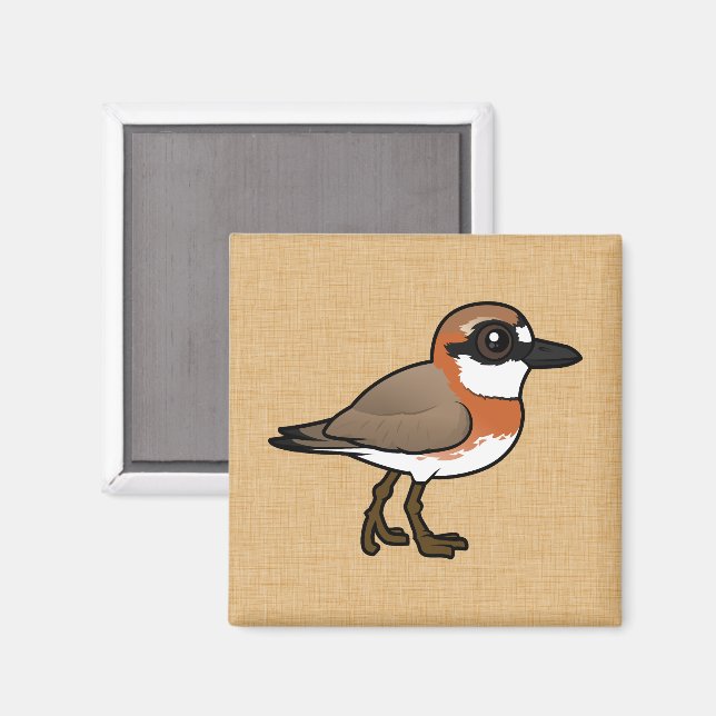 Birdorable Siberian Sand-Plover Magnet (Front/Back)