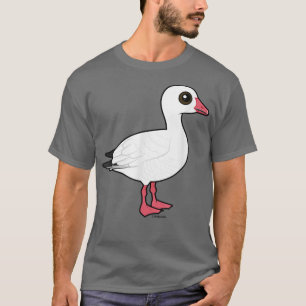 Birdorable Snö Goose Cute Tecknad Waterfowl Bird T Shirt