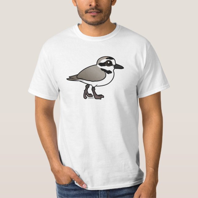 Birdorable snöig Plover T Shirt (Framsida)