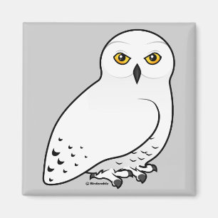 Birdorable snöig uggla magnet