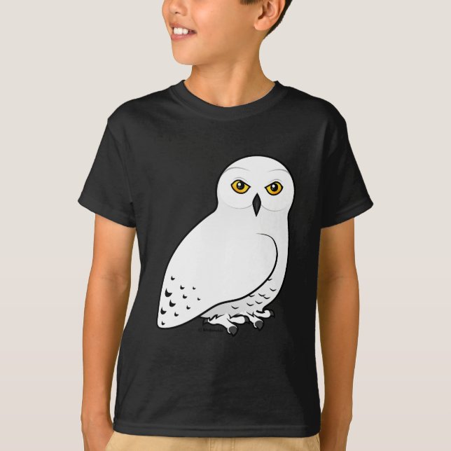 Birdorable snöig uggla t-shirt (Framsida)