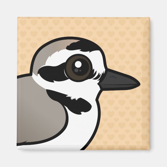 Birdorable Snowy Plover Magnet (Framsidan)