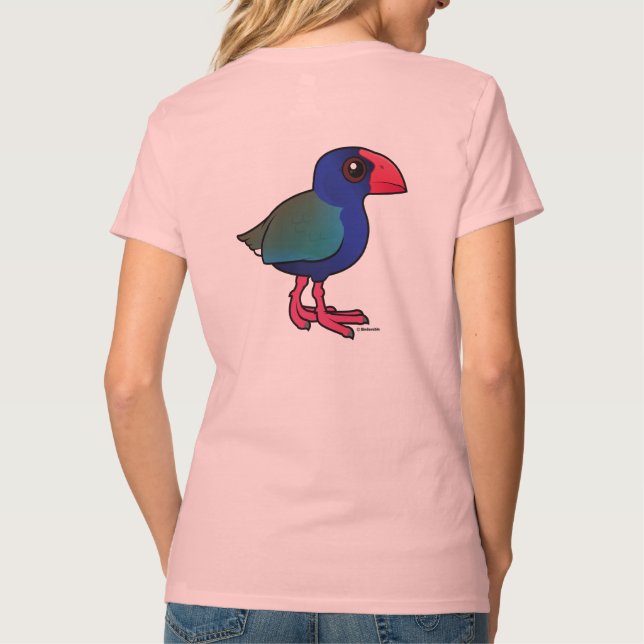 Birdorable södra ö Takahe T Shirt (Baksida)