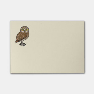 Birdorable som gräver ugglan post-it block
