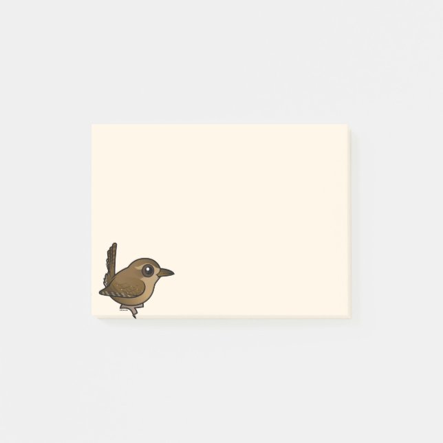 Birdorable Stillahavs- gärdsmyg Post-it Block (Framsida)