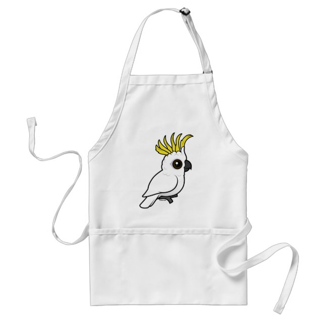 Birdorable Sulphur-krönade kakadua Förkläde (Framsidan)
