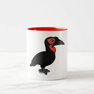 Birdorable sydlig slipad Hornbill Två-Tonad Mugg