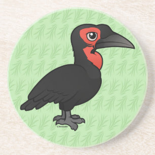 Birdorable sydlig slipad Hornbill Underlägg Sandsten