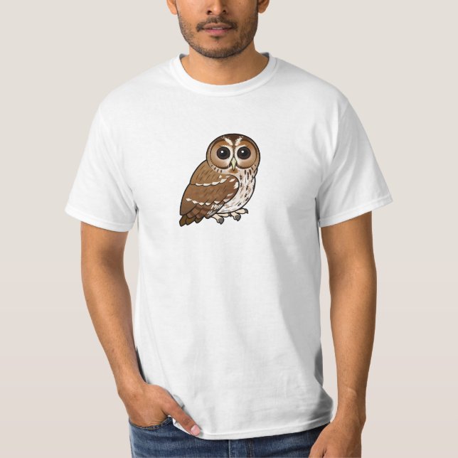 Birdorable Tawny uggla Tee Shirt (Framsida)