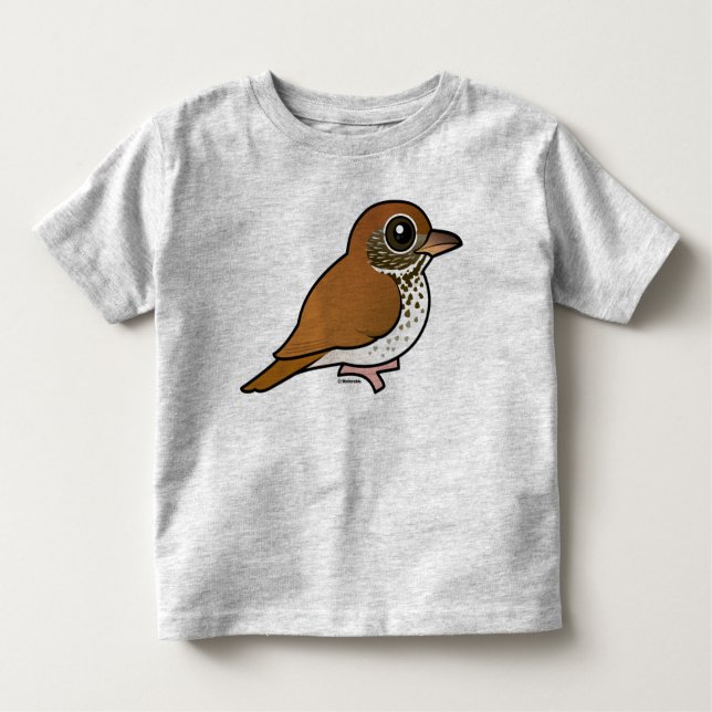 Birdorable trätrast tee (Framsida)