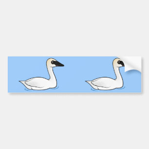 Birdorable trumpetaresvan bildekal