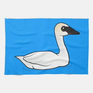 Birdorable trumpetaresvan kökshandduk