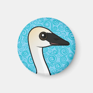 Birdorable Trumpeter Svan Magnet