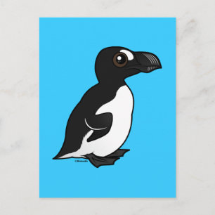 Birdorable Underbar Auk Vykort