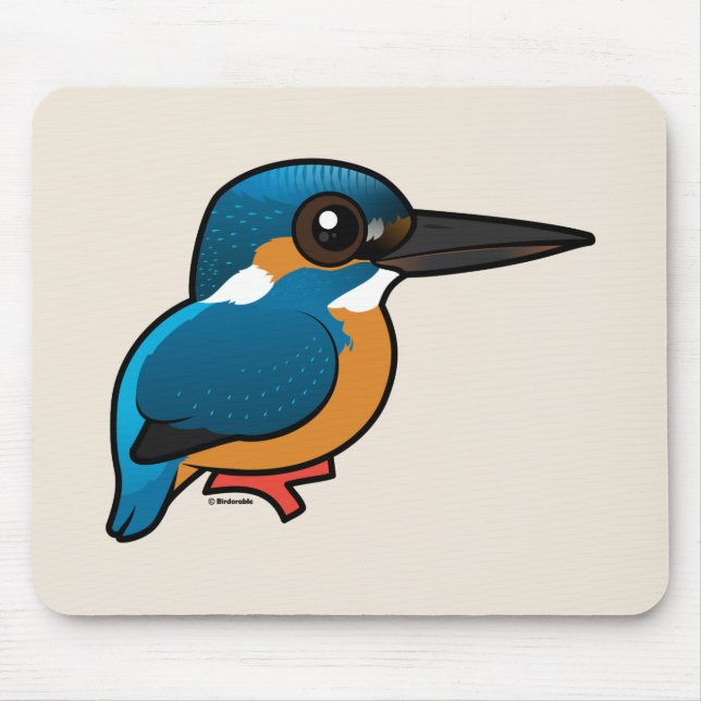 Birdorable vanligt Kingfisher Musmatta (Framsidan)