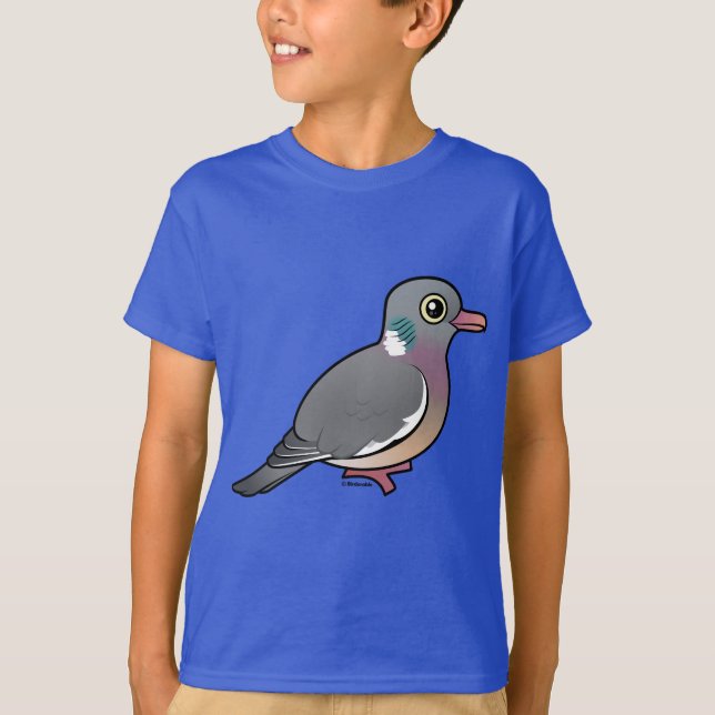 Birdorable vanligt Wood duva T Shirt (Framsida)