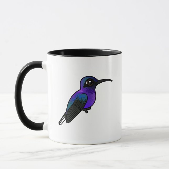 Birdorable Violet Sabrewing Hummingbird Mugg (Vänster)