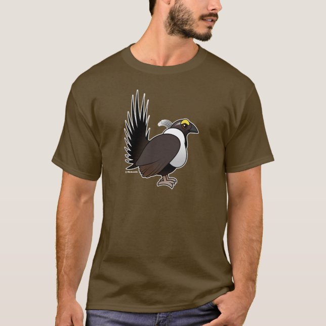 Birdorable vis manGrouse T-shirt (Framsida)