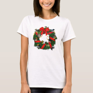 Birdorable Warblers Julkrans T Shirt