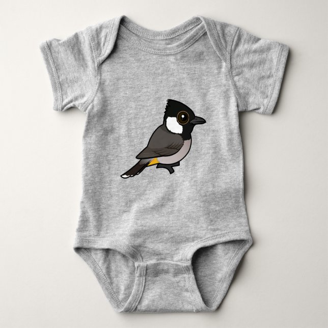 Birdorable White-eared Bulbul T Shirt (Framsida)