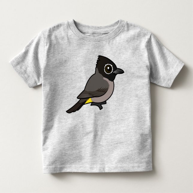 Birdorable White-spectacled Bulbul T Shirt (Framsida)