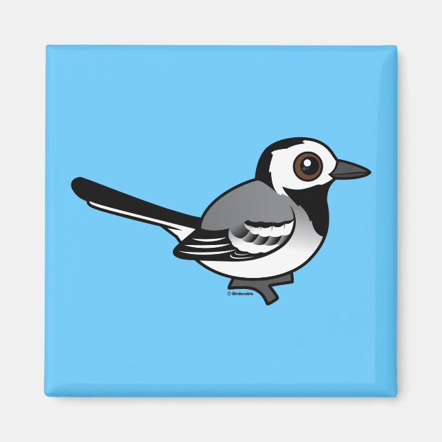 Birdorable White Wagtail Magnet (Framsidan)