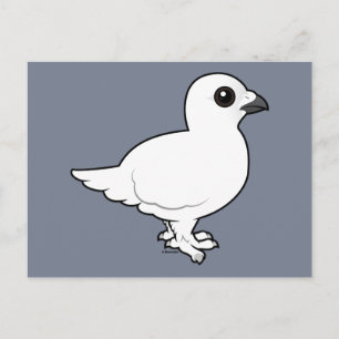 Birdorable Willow Ptarmigan, vintern Vykort
