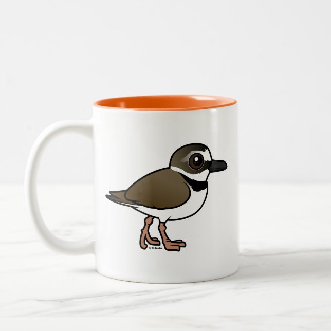 Birdorable Wilsons Plover Två-Tonad Mugg (Vänster)