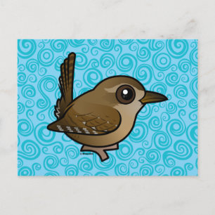Birdorable Winter Wren Vykort