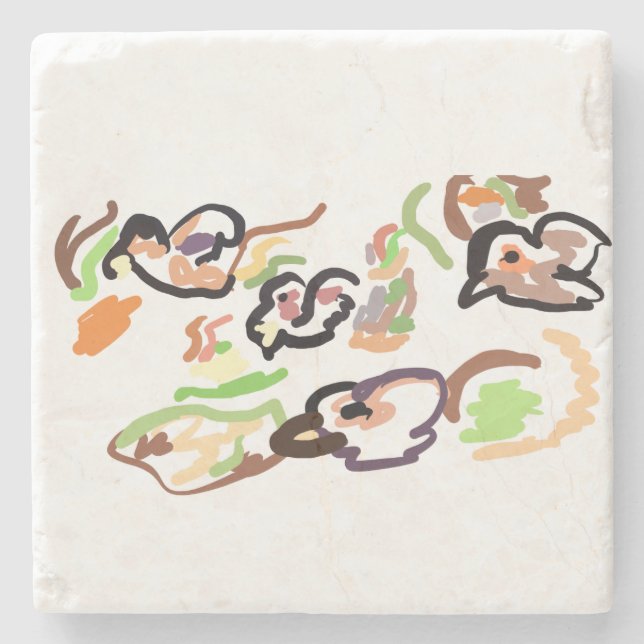 Birds and autumn stenunderlägg (Framsidan)