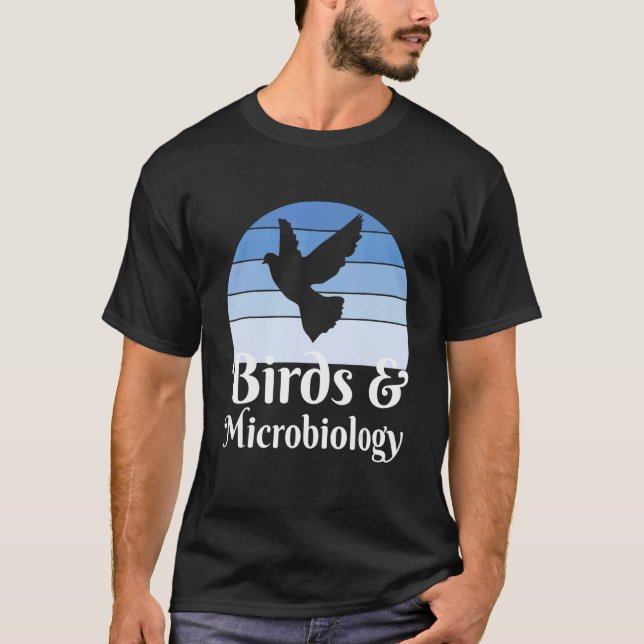 Birds And Microbiology T Shirt (Framsida)
