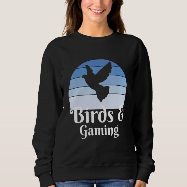 Birds And Video Games Gamer T Shirt (Framsida)