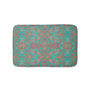 Birds Arabesque Bohemian Boho Turcos Mönster Badrumsmatta