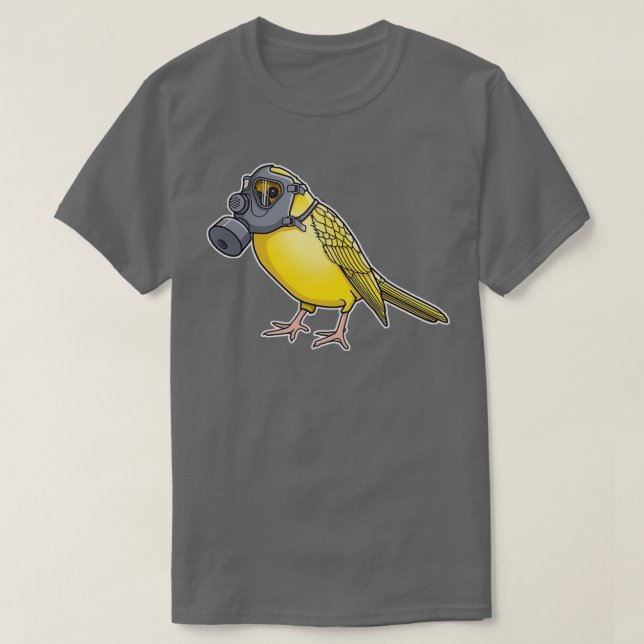 Birds Arent Singing Canary T Shirt (Design framsida)