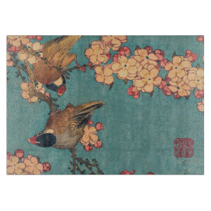 Birds Flowers Hokusai Japansk Art